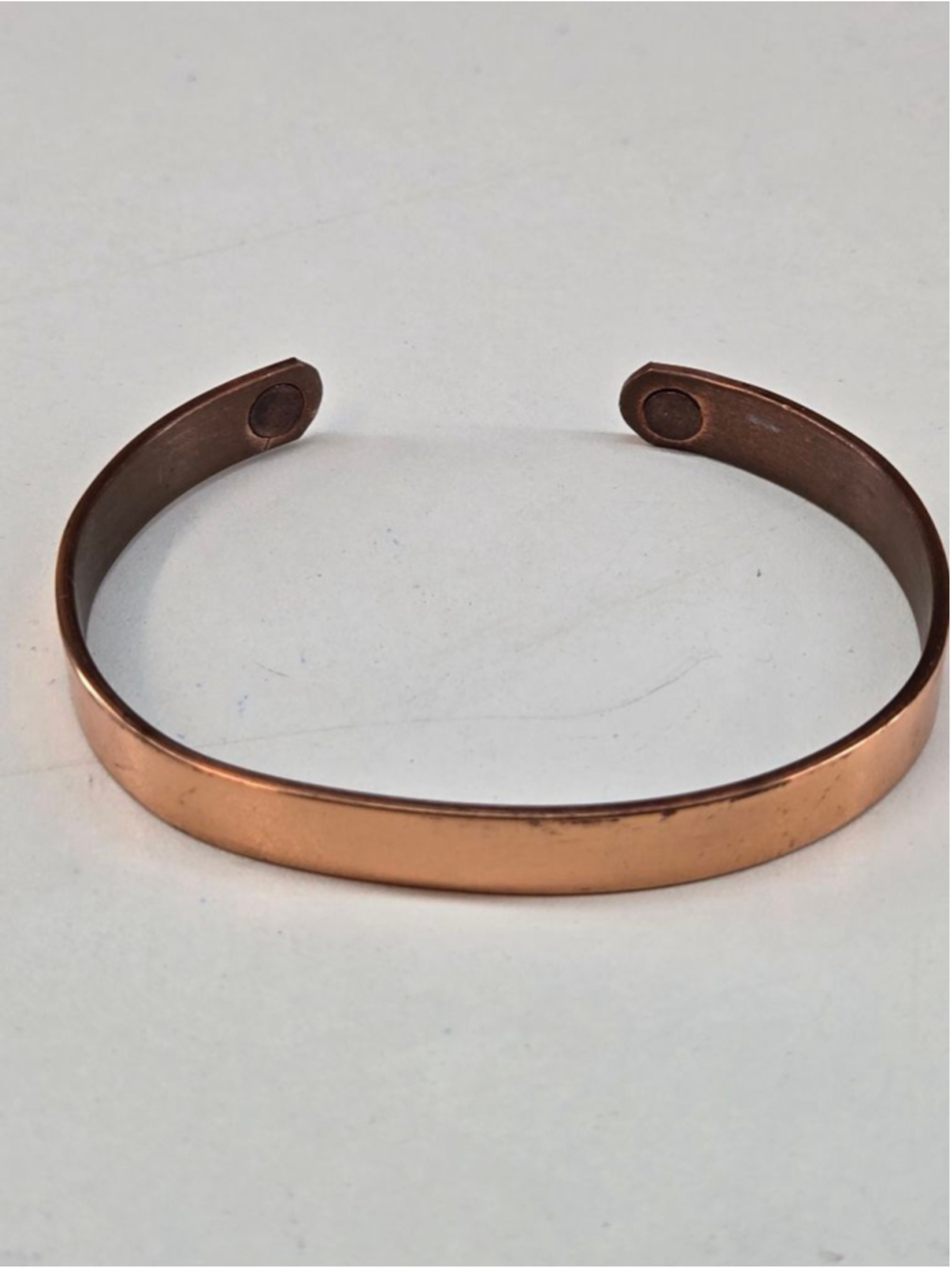 Vintage Sabona Solid Copper Cuff Bracelet Magnetic Size 7 Adjustable Unisex